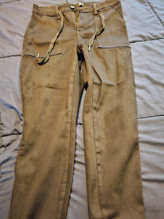 Judy Blue Denim - High waisted black stretchy denim joggers, straight leg, Judy Blue, sz 9